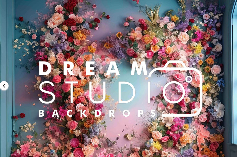 Colorful Florals backdrop
