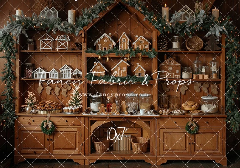 Gingerbread Kitchen backdrop