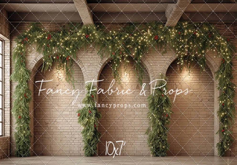 Holiday Arches backdrop