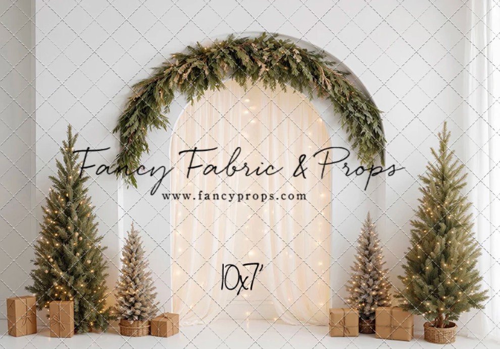 White Christmas backdrop