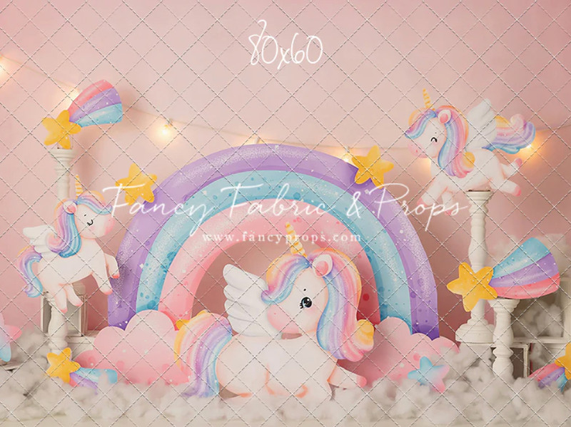 Unicorn milestone backdrop